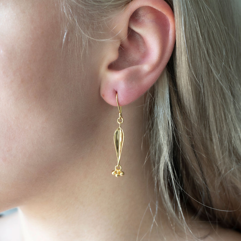 Droplet Earring | 925 Sterling Silver Rose Gold Plate