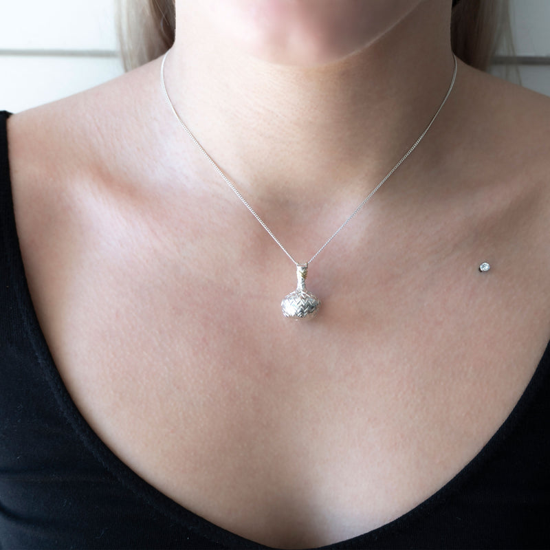 Aquarius Necklace | Sterling Silver with Gold Plate