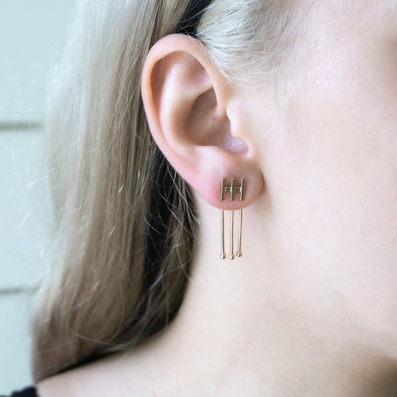 Mema Earrings | Rose Gold Plated Sterling Silver