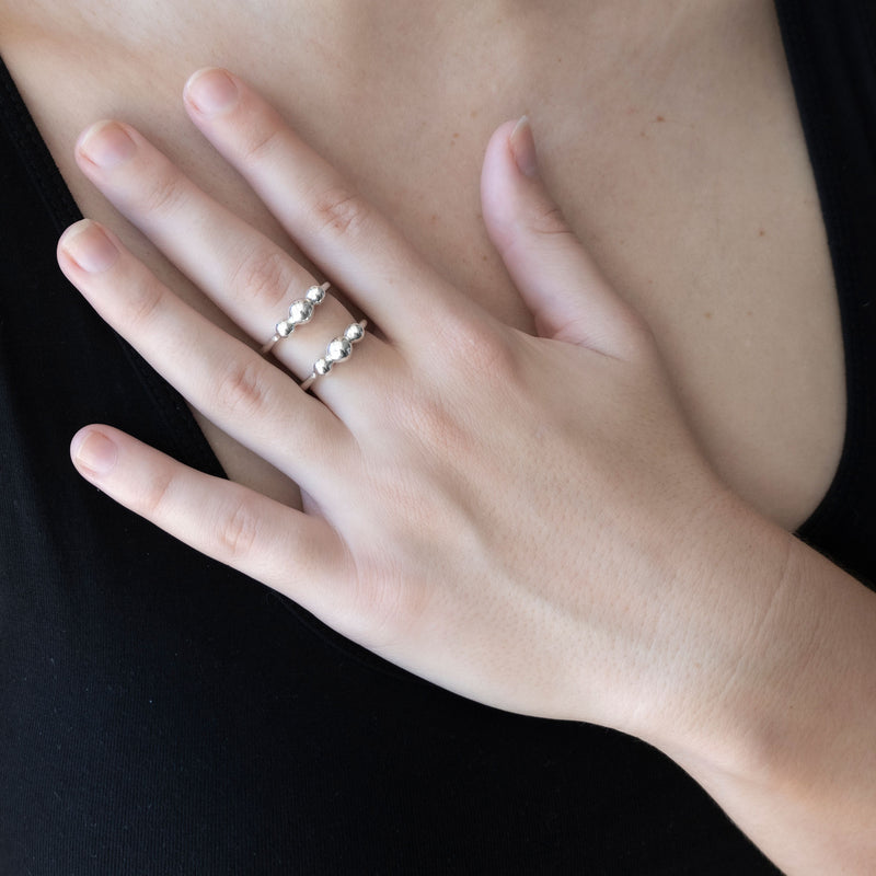 Mema Shield Ring | Gold Plated Sterling Silver