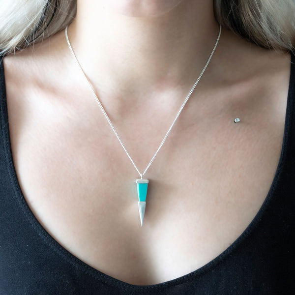 Shard Pendant | Sterling Silver and Moonstone