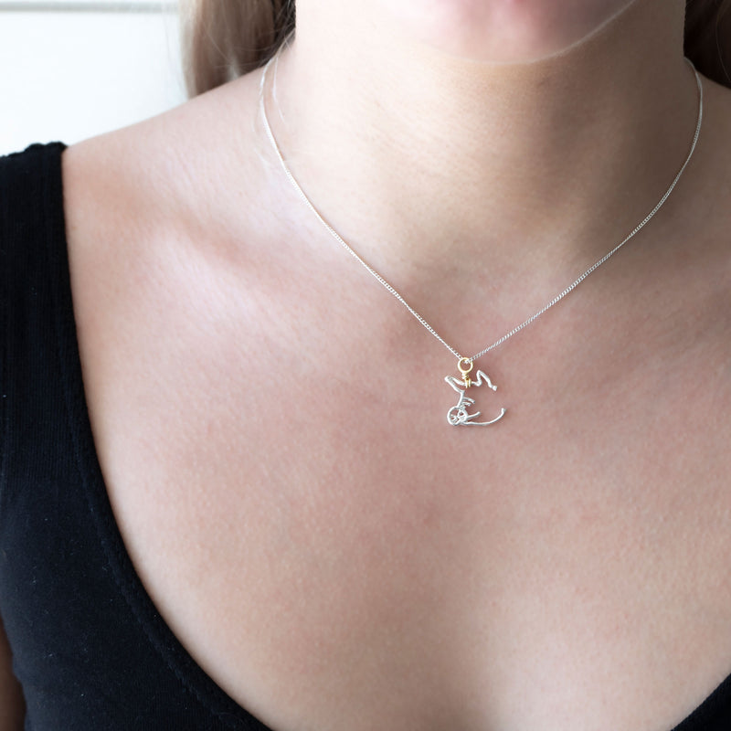 Year Of The Pig Necklace | Sterling Silver with Gold Plate