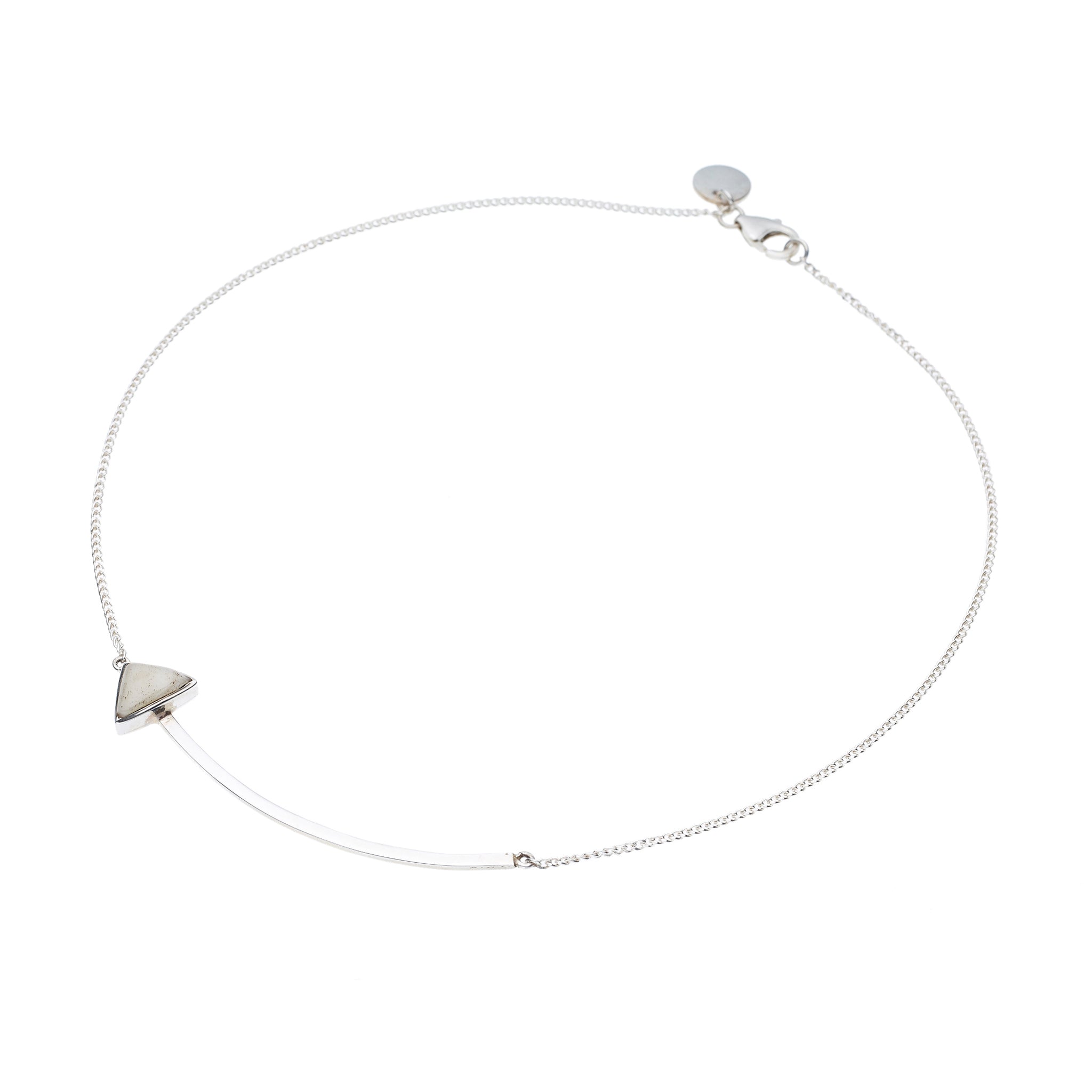 En Arrow Necklace | Buffalo Bone with Sterling Silver