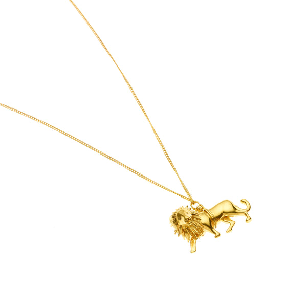 Lion Necklace | Gold Plate