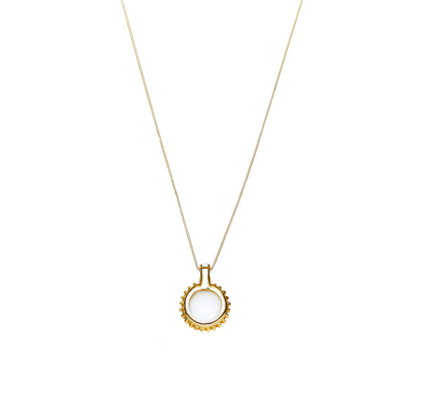 Sun Necklace | Sterling Silver with Gold Plate