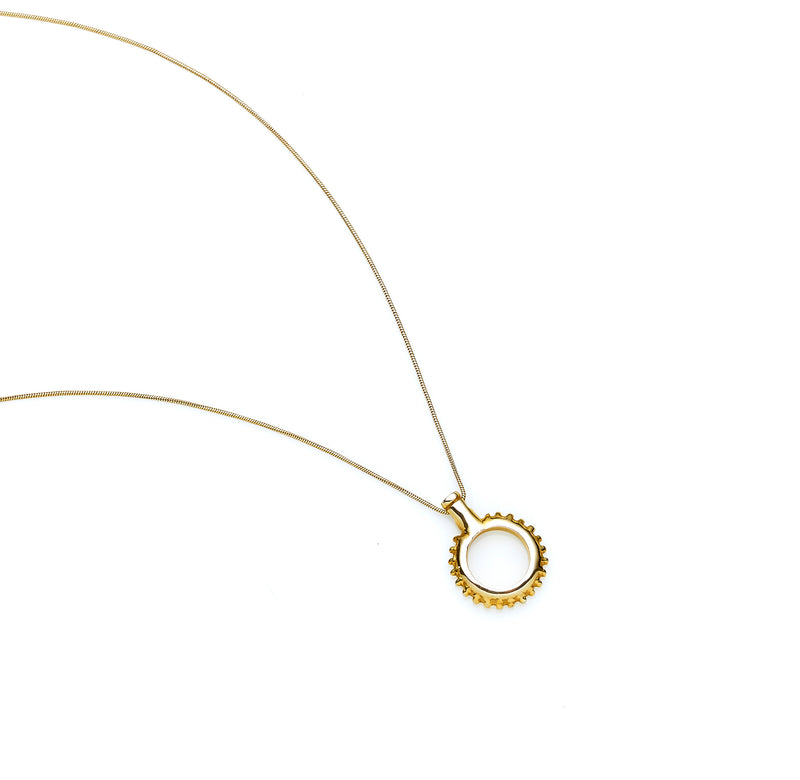 Sun Necklace | Sterling Silver with Gold Plate