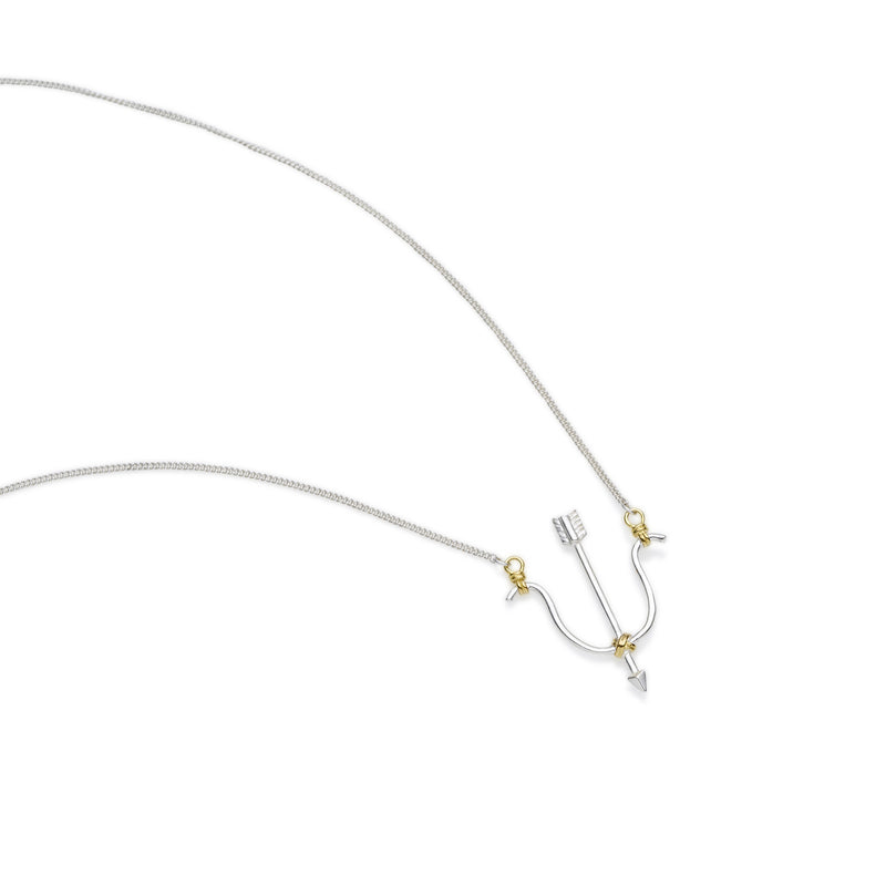 Sagittarius Necklace | Sterling Silver with Gold Plate