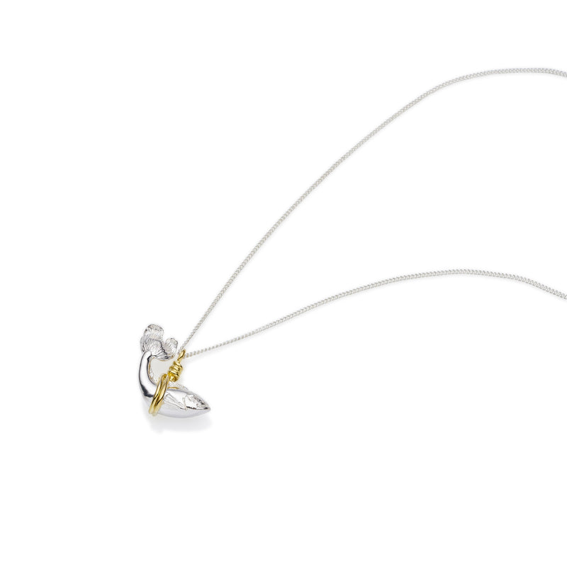 Pisces Necklace | Sterling Silver with Gold Plate