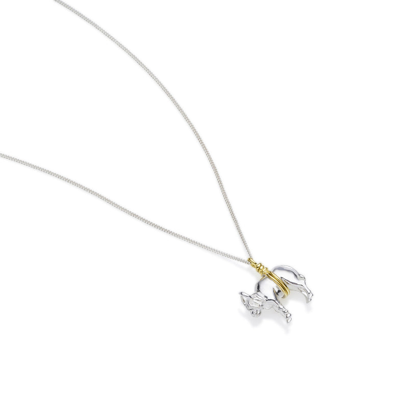 Taurus Necklace | Sterling Silver with Gold Plate