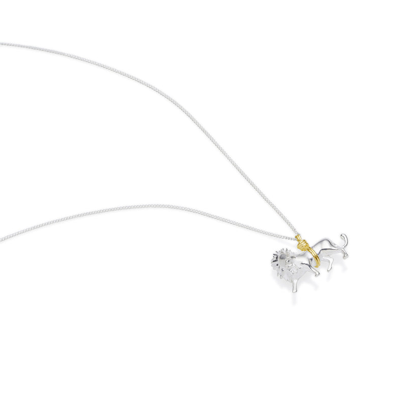 Leo Necklace | Sterling Silver with Gold Plate