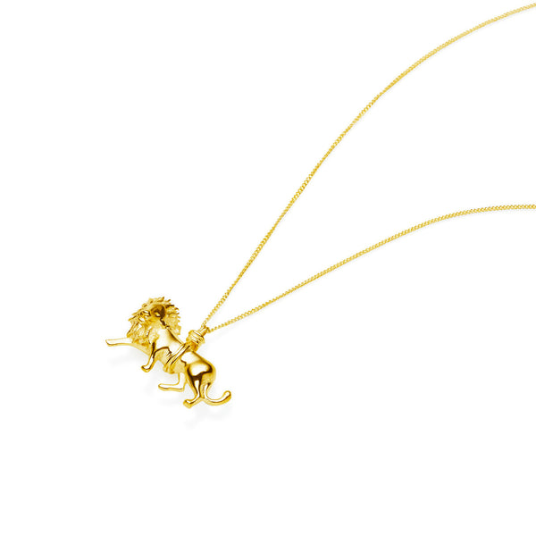 Lion Necklace | Gold Plate