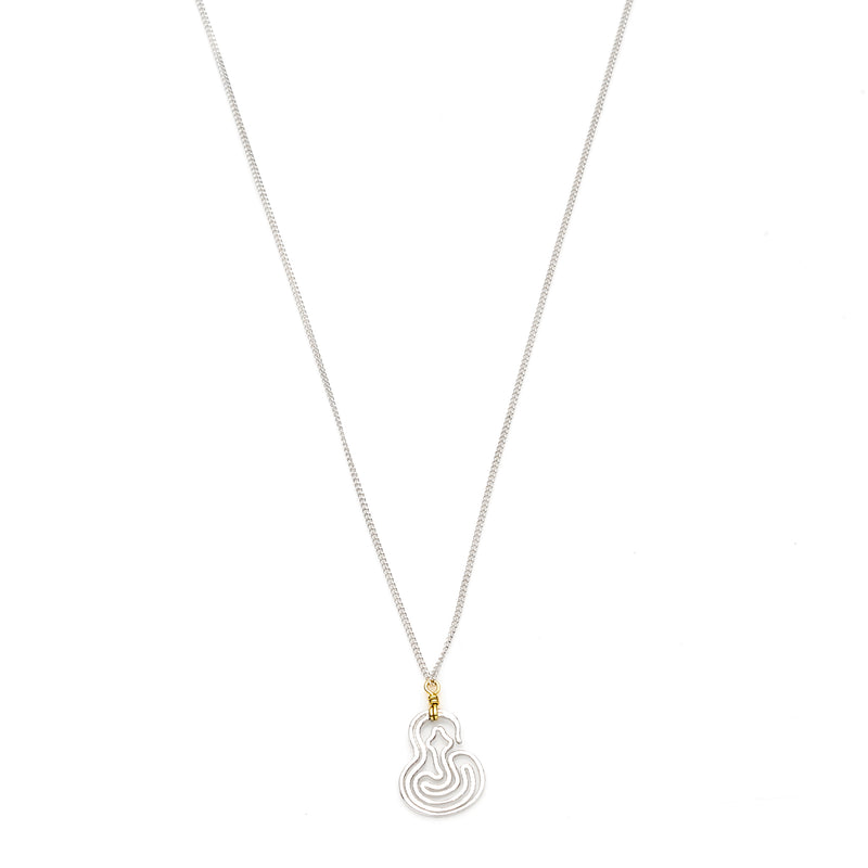 Year Of The Snake Necklace | Sterling Silver with Gold Plate