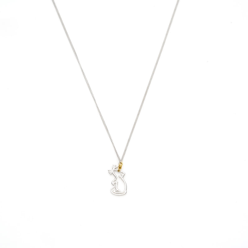 Year Of The Rat Necklace | Sterling Silver with Gold Plate