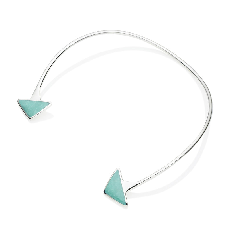 En Tribe Neck Cuff | Turquoise with Sterling Silver