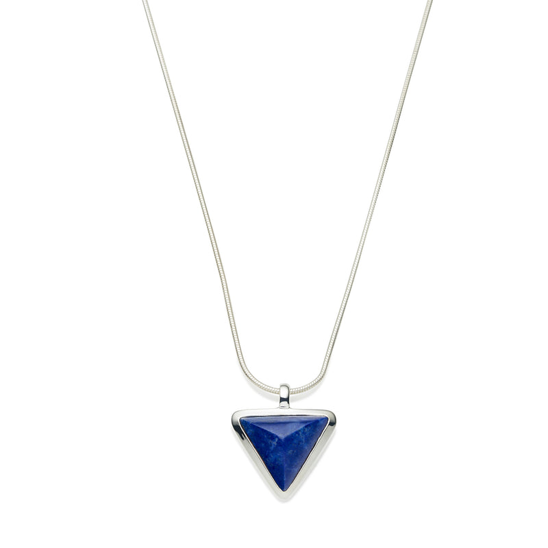 Asku Pendant | Lapis Lazuli and Sterling Silver