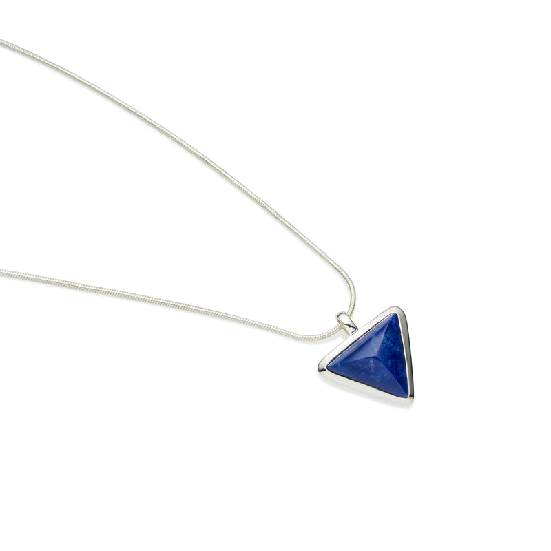 Asku Pendant | Lapis Lazuli and Sterling Silver