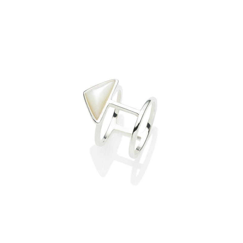 En Tribe Ring | Mother of Pearl with Sterling Silver