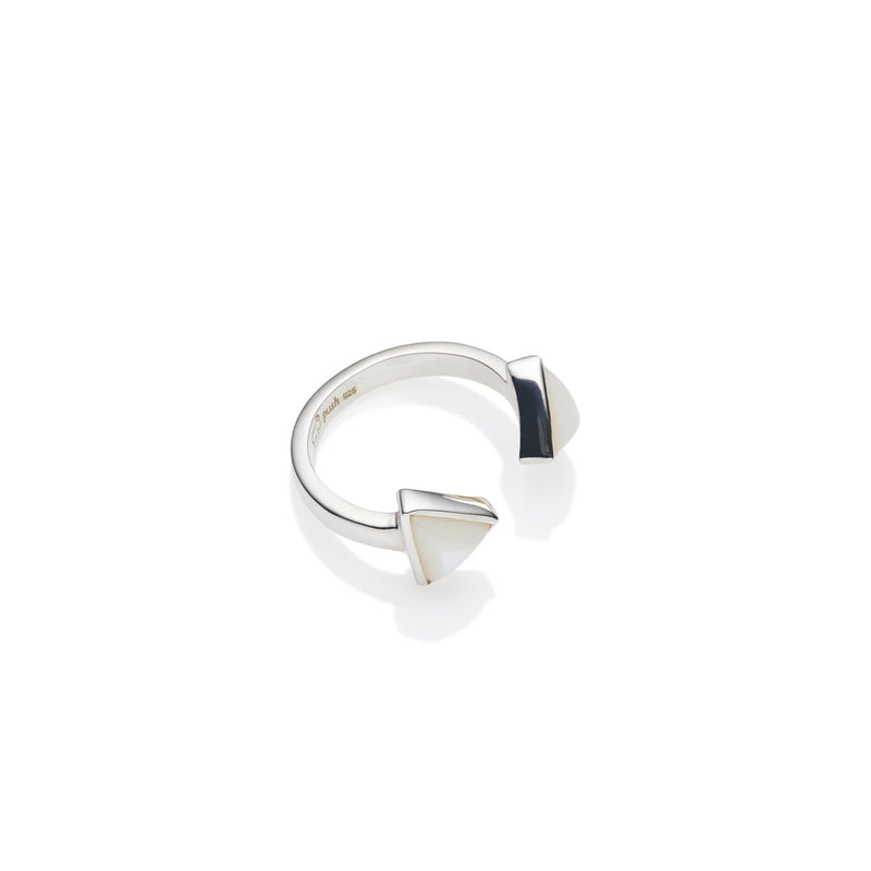 Horizon Ring | Mother of Pearl and 925 Sterling Silver