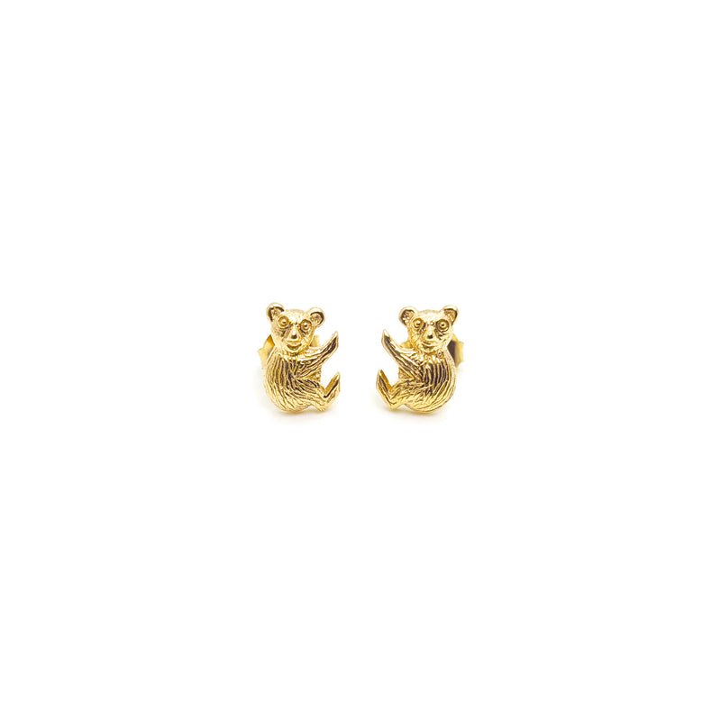 Mini Koala Stud | 925 Sterling Silver Gold Plate