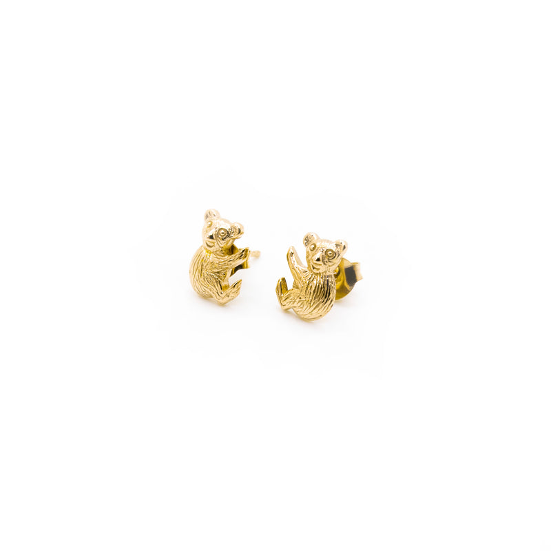 Mini Koala Stud | 925 Sterling Silver Gold Plate