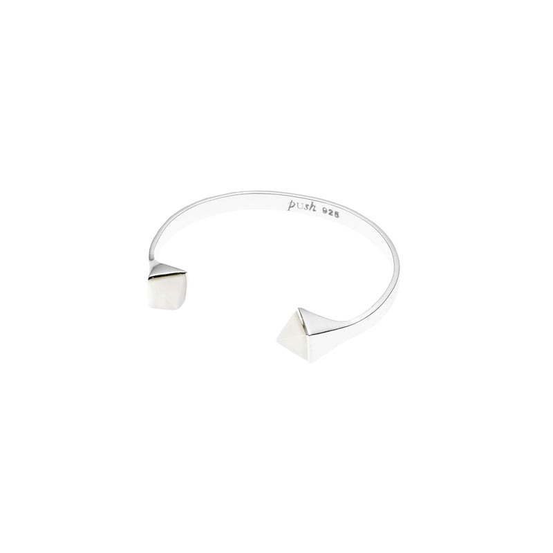 Twin Spirit Cuff | White Calcite and Sterling Silver