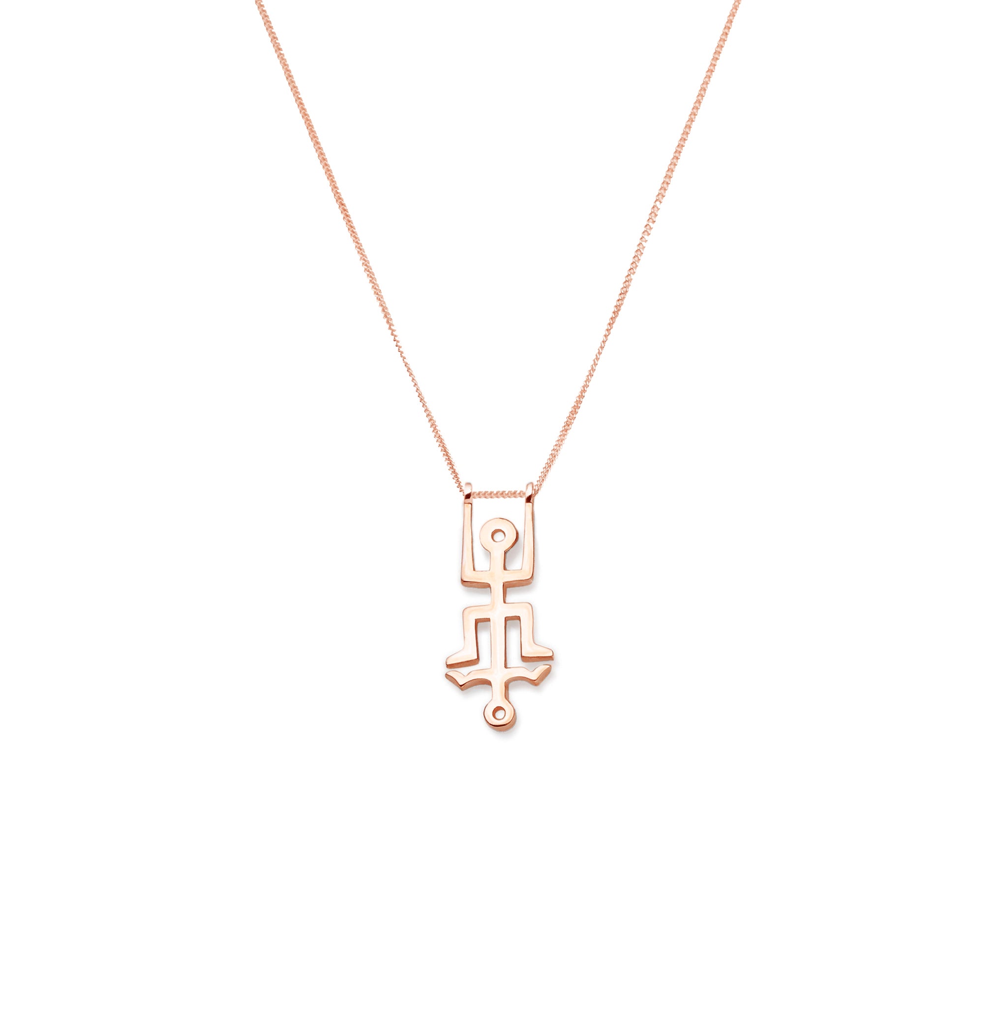 Mini Hangman Necklace | Sterling Silver and Rose Gold Plate