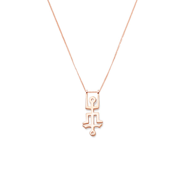 Mini Hangman Necklace | Sterling Silver and Rose Gold Plate